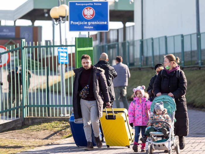 Many are hoping to join relatives already in Poland.