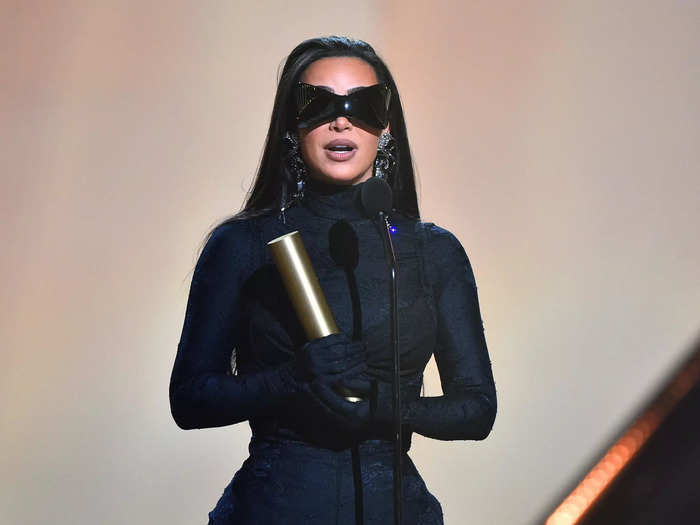 Kim Kardashian thanked Ye while accepting an honor at the 2021 People