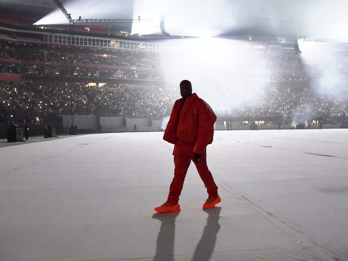 Ye asked Kim Kardashian to "run right back" to him during a concert.