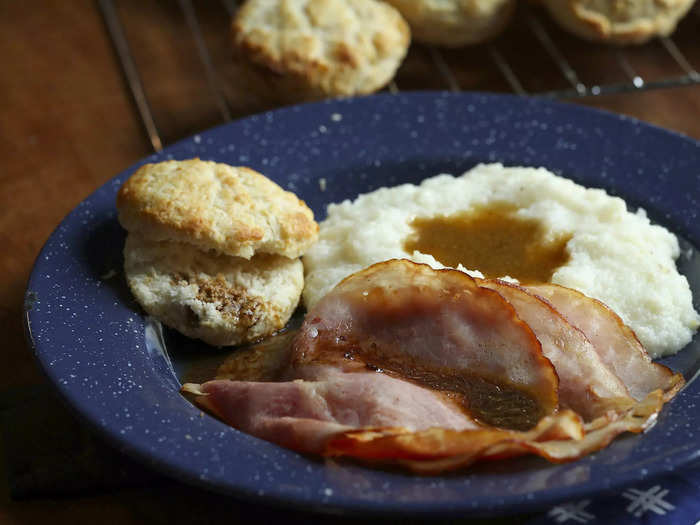 Red-eye gravy was also new to me.