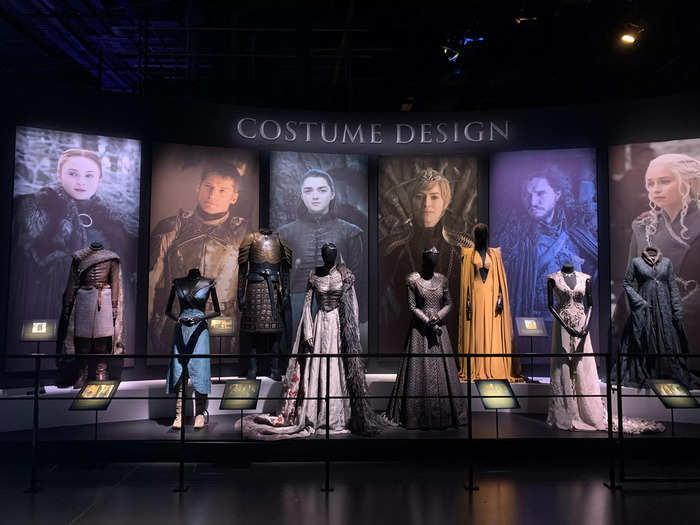 The tour features a section dedicated entirely to costumes, where you can see Daenerys Targaryen