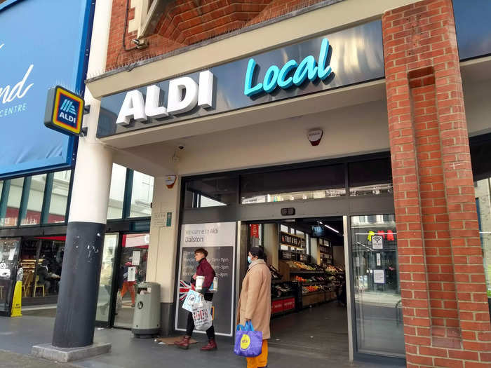 The Aldi store we went to in the UK was an Aldi Local in Dalston, London.