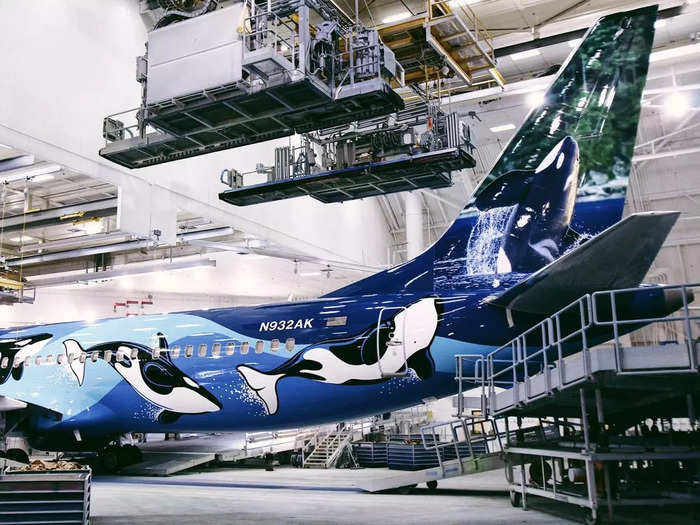 The completed 737 MAX 9 rolled out of the paint shop in December and was officially debuted by Alaska on February 5. The airline has dubbed the plane "West Coast Wonders."