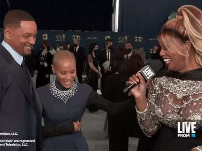 Cox had another awkward moment with Will Smith and Jada Pinkett Smith