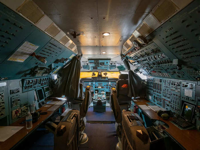 Having been built during the Soviet era when aircraft technology was still developing, the antiquated cockpit was cavernous and required pilots and extra flight engineers to operate the plane.