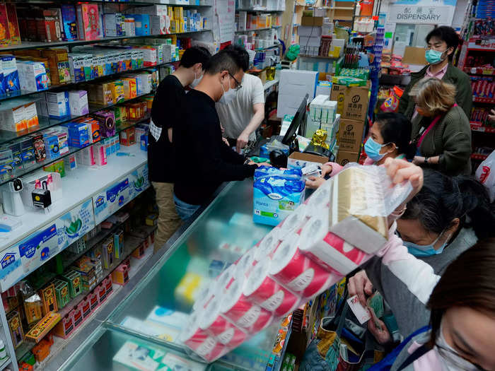 Besides fresh produce, residents rushed to stock up on paracetamol and other medicines, reports said.