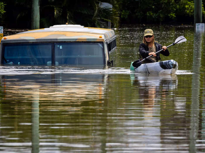 The death toll from the floods has risen to at least 13, local reports said.