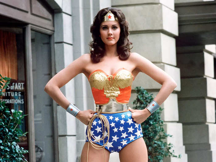 Lynda Carter played one of the first female superheroes on her TV series "Wonder Woman."