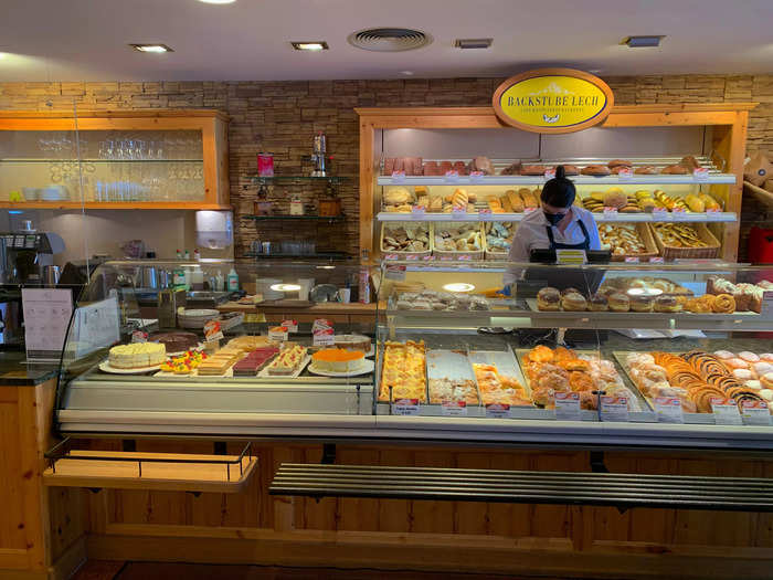 Inside the cafe, I was instantly greeted by the delicious smell of fresh pasty and coffee.