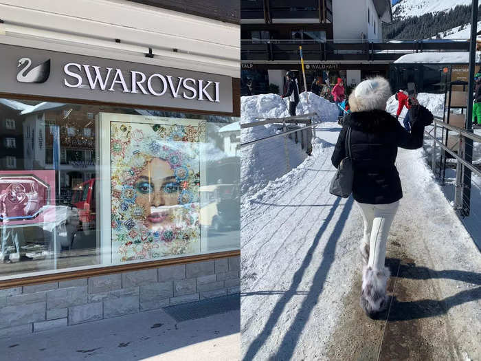 Back on the main street, I saw retail stores such as Swarovski and a place to buy Rolex watches.