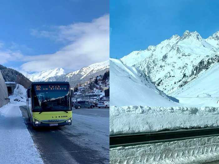 I am far from royal, so I took the local bus to Lech.