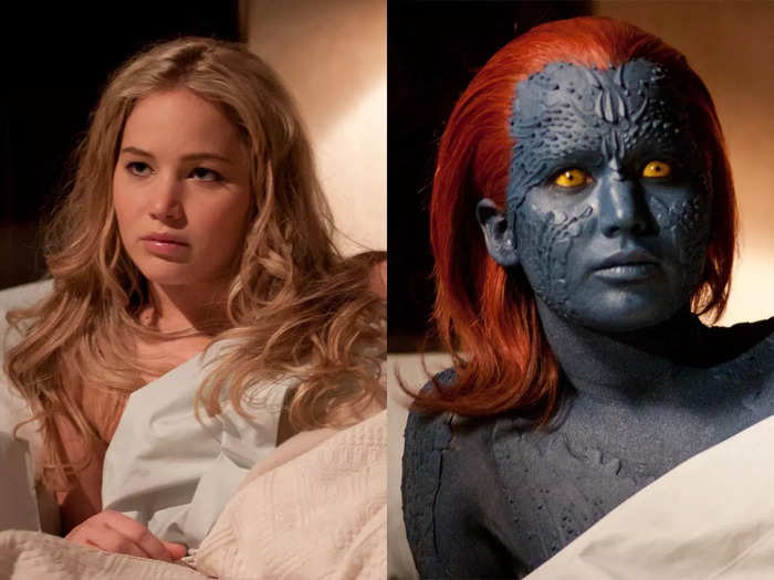 Jennifer Lawrence portrayed Mystique in four "X-Men" movies.