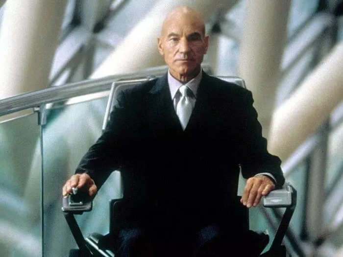Patrick Stewart played Professor X in seven feature films, beginning with "X-Men" in 2000.