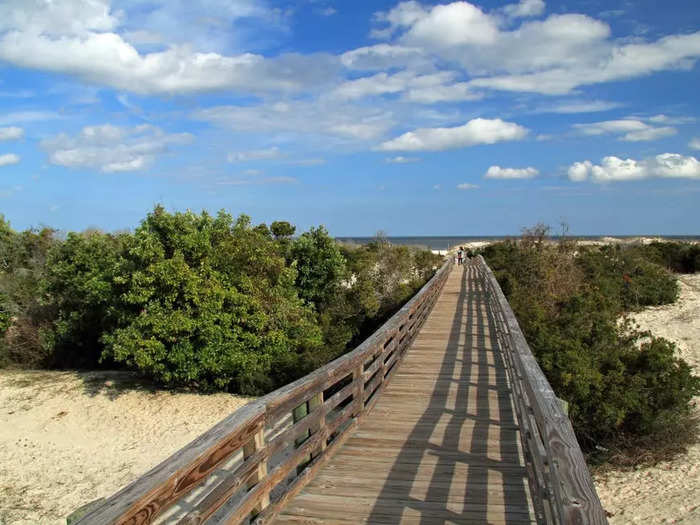 Sea Island, Georgia, has private beaches.