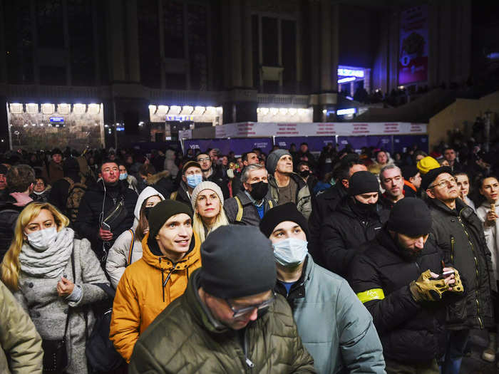 People have fled Kyiv as Russian strikes intensified.