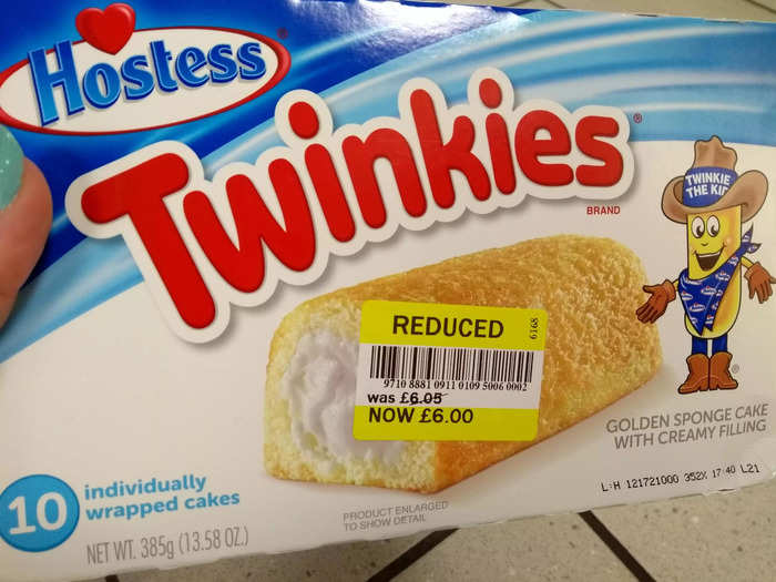 A Tesco store I visited had discounted its Twinkies but it didn