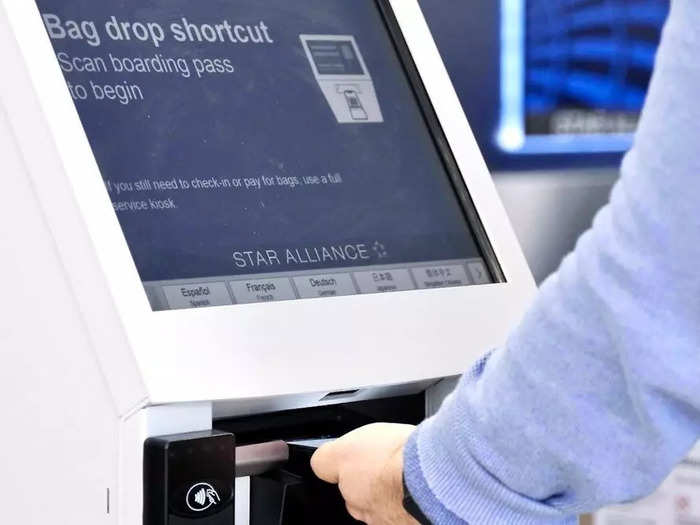 Once customers navigate to the bag drop, they will simply scan their boarding pass at the designated kiosk and then weigh their bag.