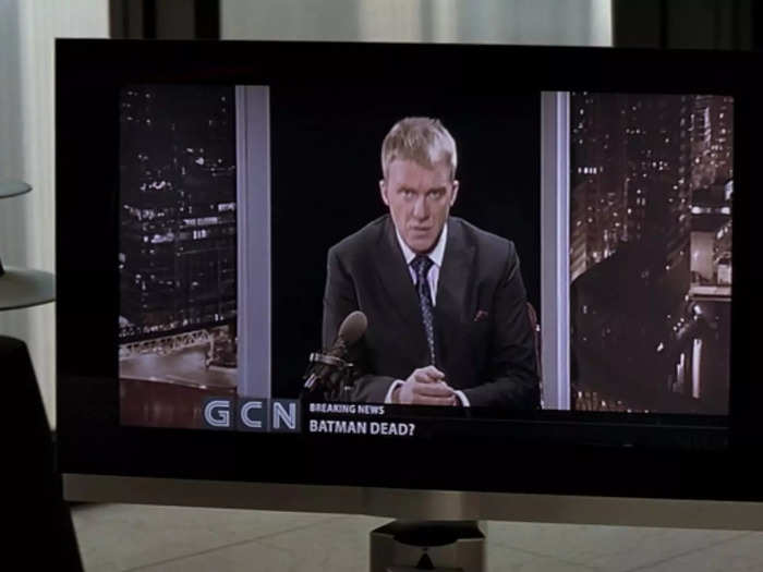 Anthony Michael Hall was a TV reporter in "The Dark Knight."