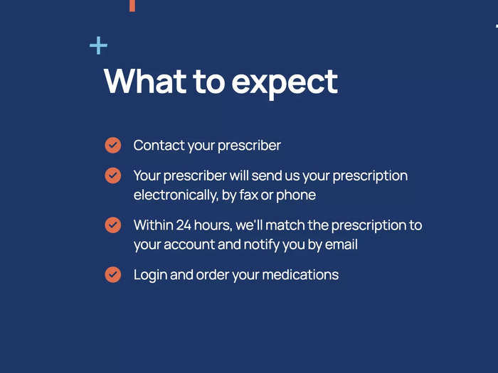 The site offered doctors three options to send in scripts: calling a phone number, using an electronic prescription service, or faxing in a request form.