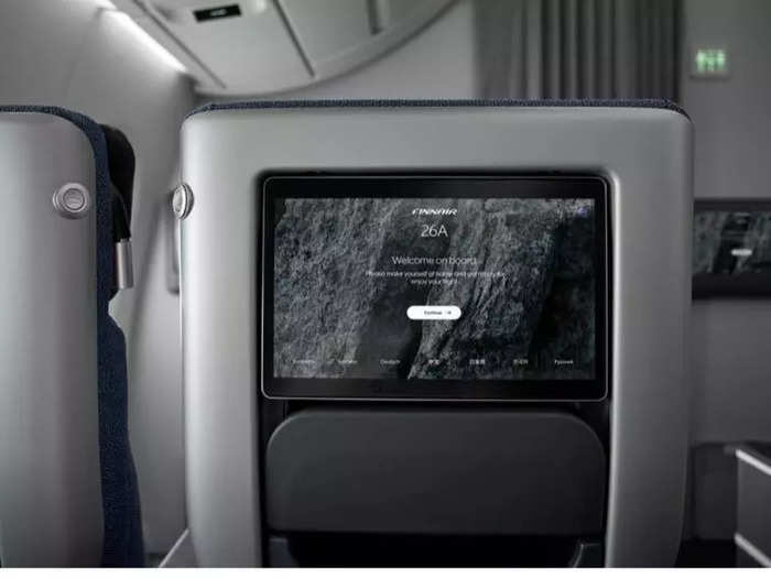 …and a 13-inch inflight entertainment screen.