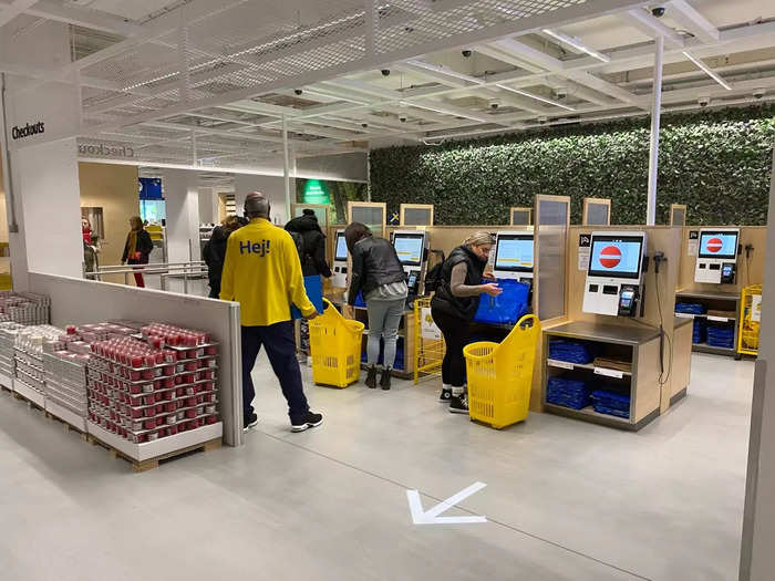 In the larger Ikea stores, customers have a chance to pick up furniture items near the checkout and purchase these there and then.