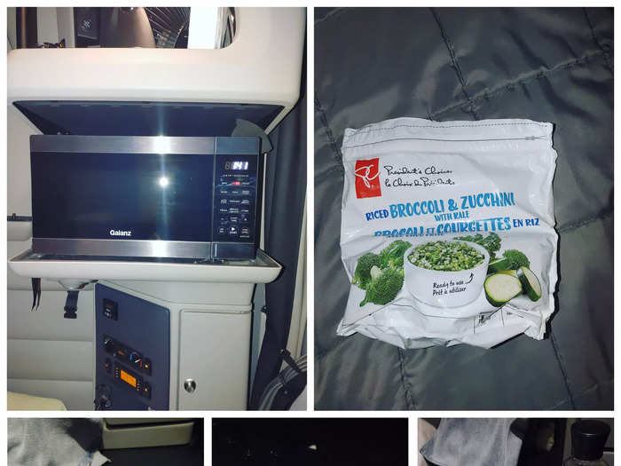 Many long-haul trucks come with a microwave.