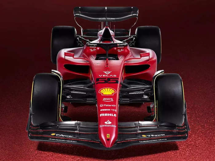 An image of the 2022 Ferrari F1-75 car.