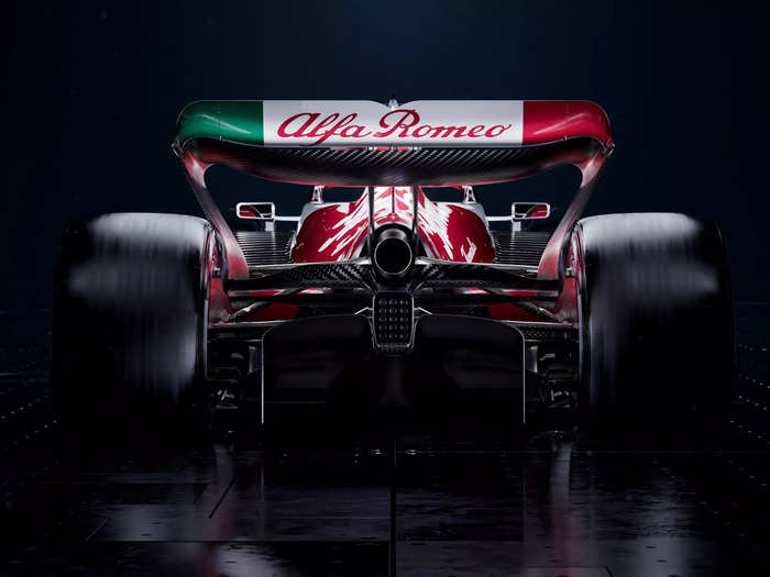 An image of the 2022 Alfa Romeo F1 car