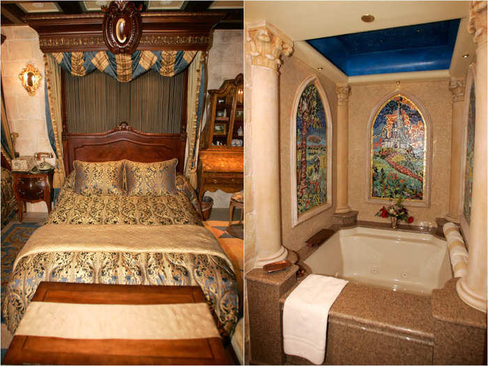 There is a secret suite inside Cinderella Castle that