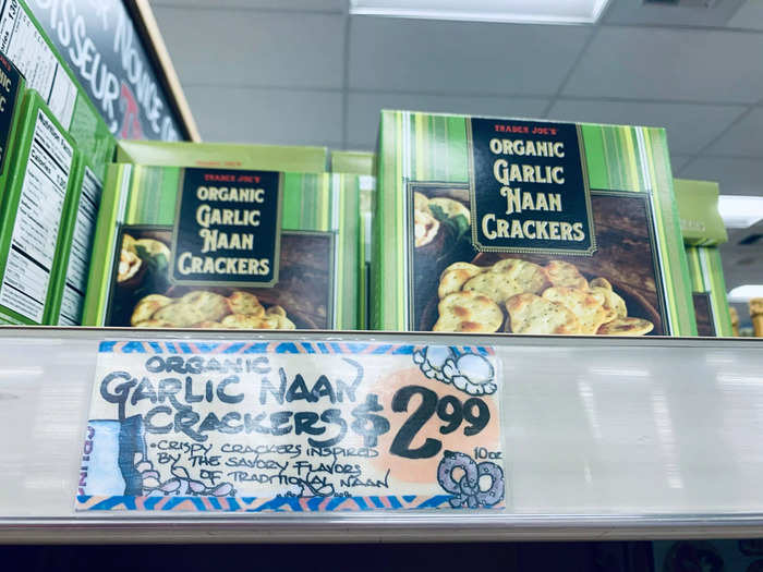 These garlic naan crackers are the only crunchy snack I need.