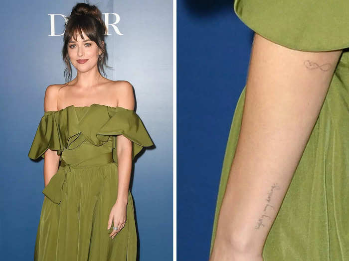 In September 2019, Johnson revealed two small tattoos on her arm at the Toronto International Film Festival.