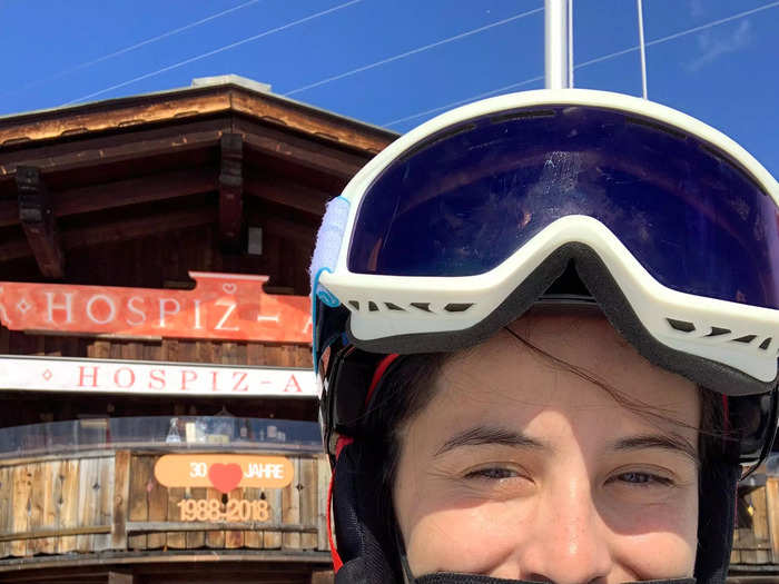 With a bellyful of schnitzel and the bill paid, it was time to hit the slopes again.