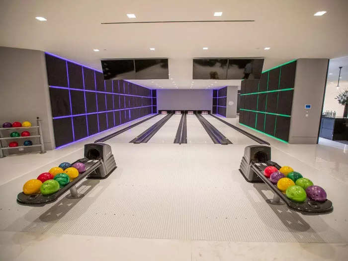 ... and a bowling alley.