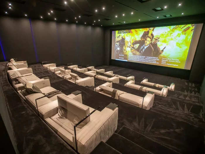 ... a private 50-seat movie theater ...