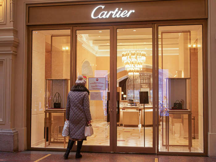 Richemont, the parent company of Cartier and Hermes, was the first luxury company to cease operating in Russia, per Reuters. Its stores ceased operations on March 4.