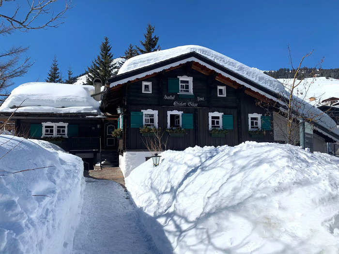 Service in Lech was modern, but the town itself had some quaint-looking buildings and chalets.