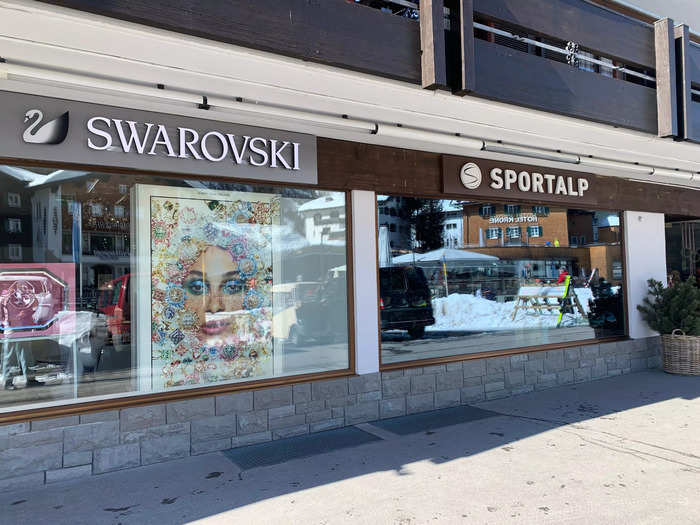 There were a ton of jewelry stores around town, including a Swarovski outlet.