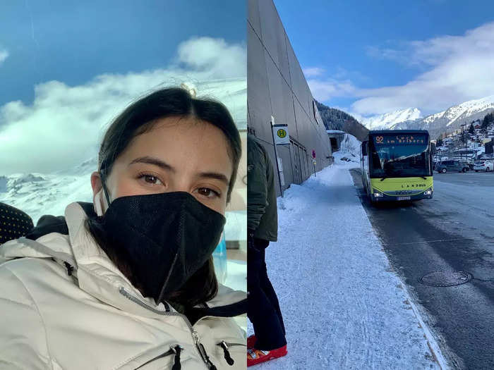 I took a local bus to Lech from a nearby town after a family vacation. The bus was really empty, which signaled to me that most people arrive in private transport.