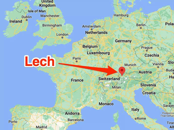 The best way to get to Lech is to fly to a small city called Innsbruck and take an hour-long taxi.