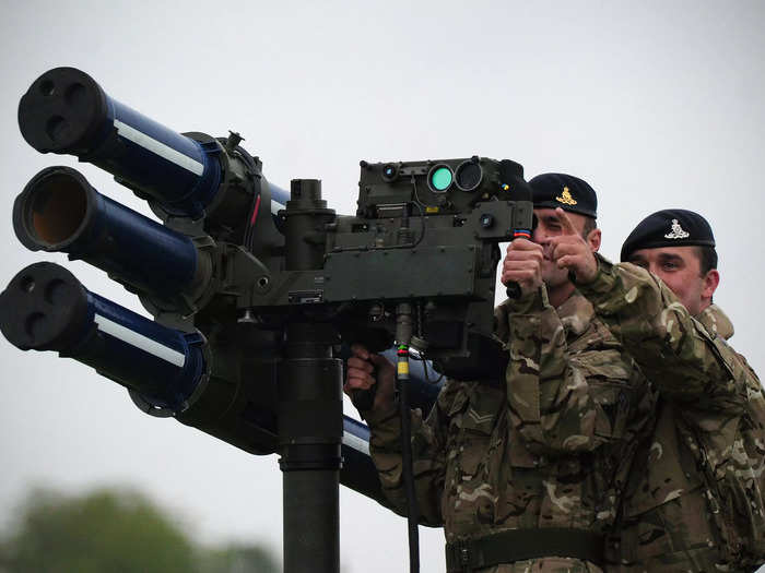 The UK plans to send Starstreak high-velocity anti-aircraft missiles