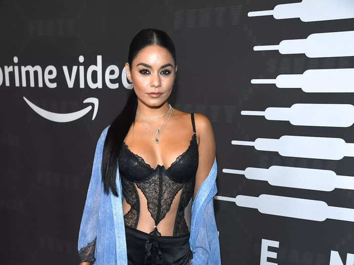 Her style become even more daring in September 2019 when she attended a fashion show in lingerie. Hudgens wore a black corset made from sheer fabric and lace tucked into silk pants.