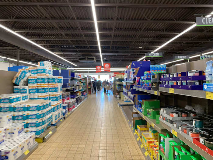 The rest of the store looked similar to the produce aisle.