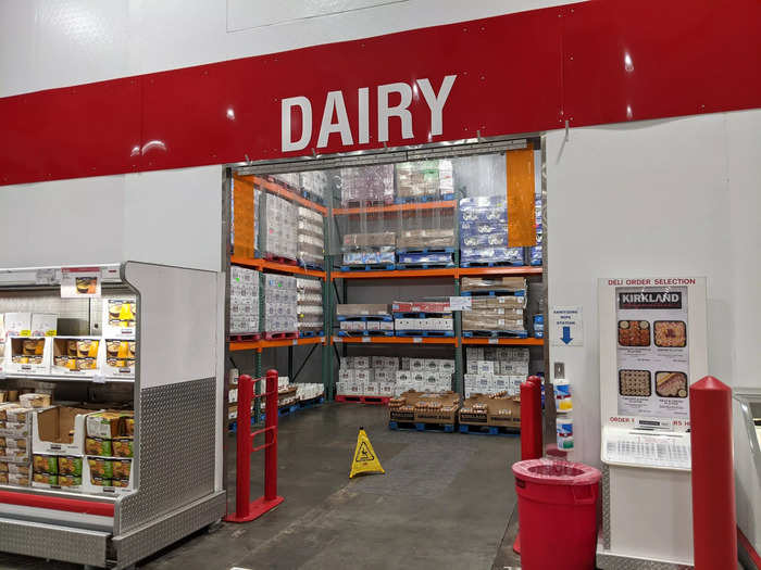 At Costco, dairy gets its own room.