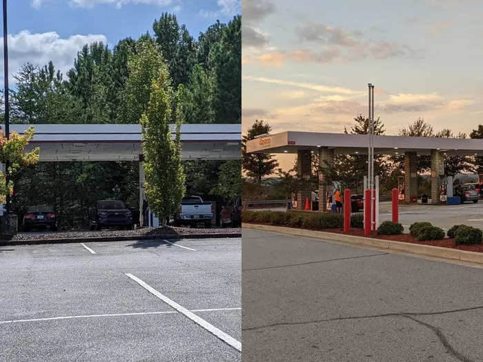 Both warehouse stores I visited have their own gas stations.