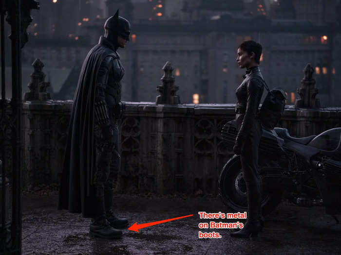 If you thought you heard the sound of spurs when Batman entered some scenes, you