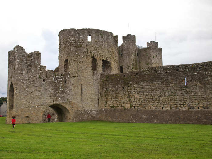 Trim Castle feels plucked from a fairytale in a town with more medieval buildings than anywhere else in Ireland.