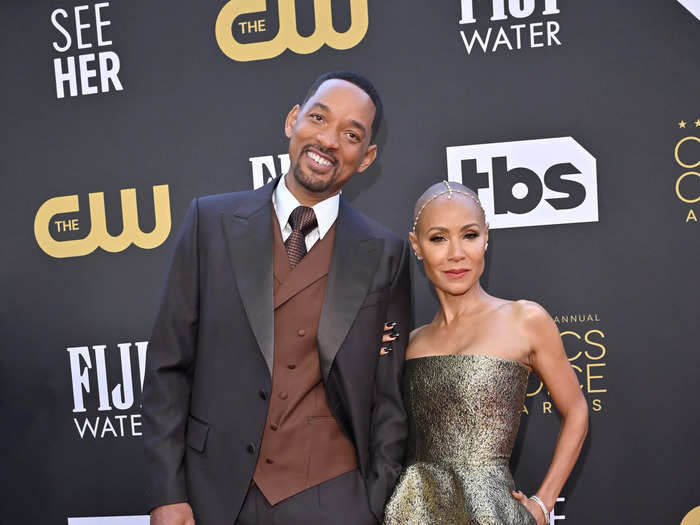 Another couple that coordinated looks on the red carpet was Jada Pinkett Smith and Will Smith.