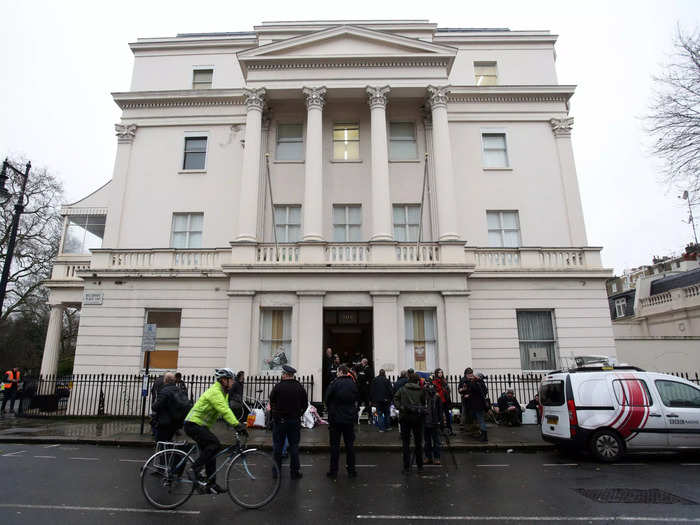 Russian billionaire Andrey Goncharenko bought a £15 million home in Eaton Square, pictured below, in 2014.