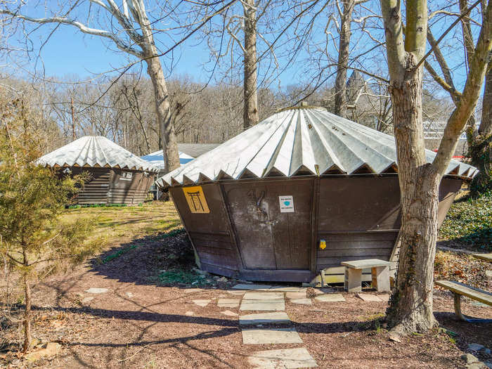 These structures were meant to be used for a National Mall project that never came to fruition and were repurposed in 1972 for art classrooms and studios, according to AFAR.