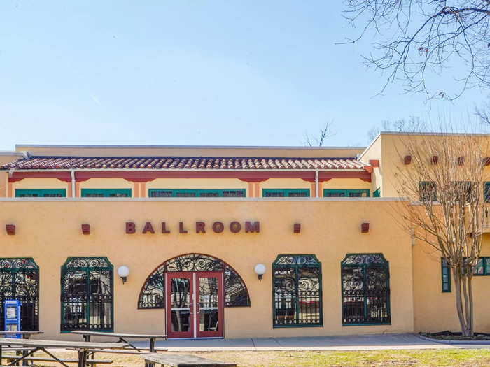 Another Art Deco building houses the Spanish Ballroom. Built in 1933, the restored structure is on the National Register of Historic Places and continues to host dancers, according to the park